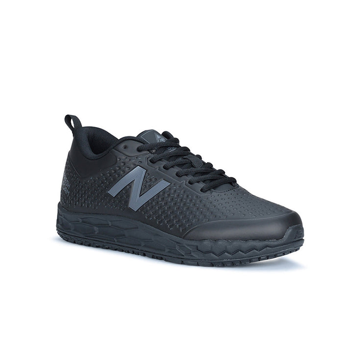 Der New Balance 906 SR Berufsschuh für Herren in der Farbe Schwarz von vorne.